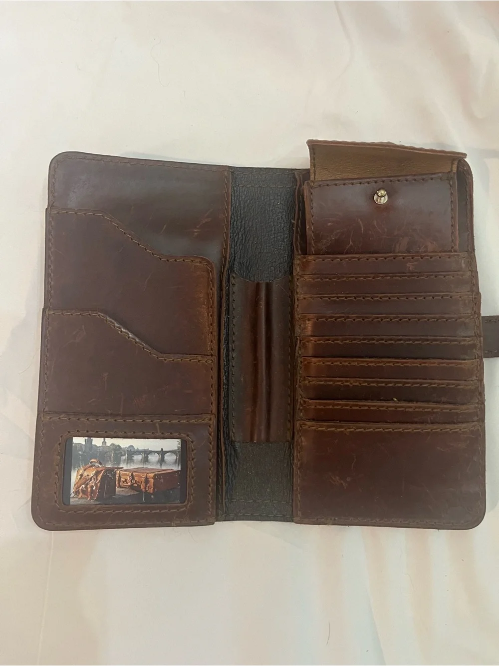 Saddleback Leather Big Wallet in Chestnut